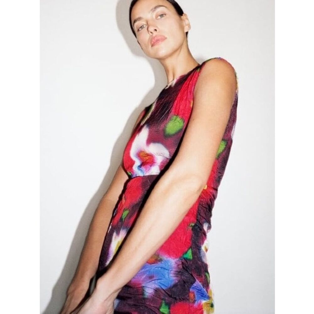 ZARA FLORAL PRINT DRESS ZW COLLECTION - Picture 4 of 7